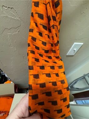 Orange & Black State of Oklahomas Scarf
